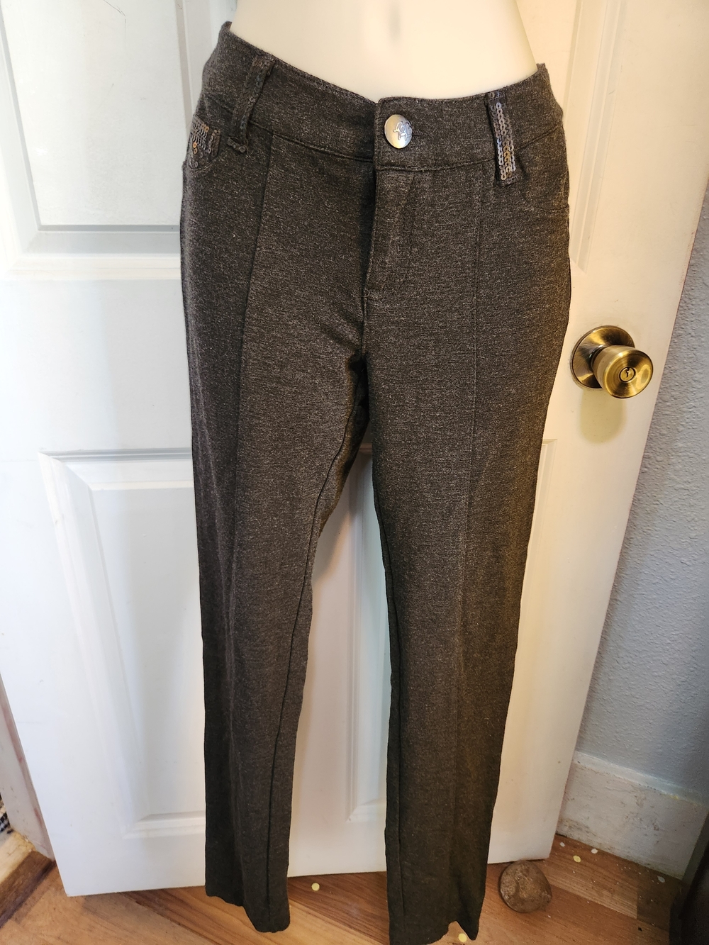 Boom Boom Jeans Black Casual Pants
